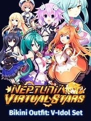 Idea Factory Neptunia Virtual Stars Bikini Outfit V Idol Set PC Game